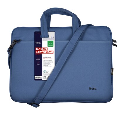 Artikelbild für Trust Laptoptasche Bologna Slim Kunstfaser blau 24448 bis 40,6 cm (16 Zoll), Artikelnummer 975443