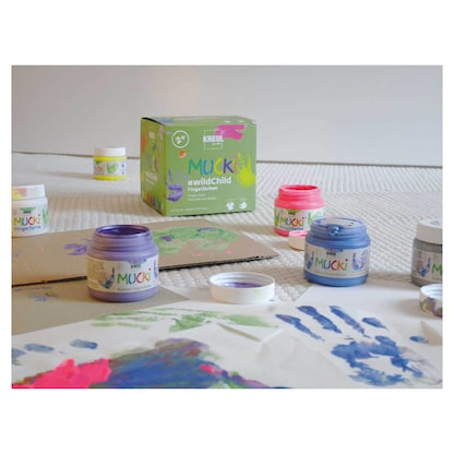 Artikelbild 4 für KREUL MUCKI #wildChild Fingerfarben farbsortiert, 8 St., Artikelnummer 115398