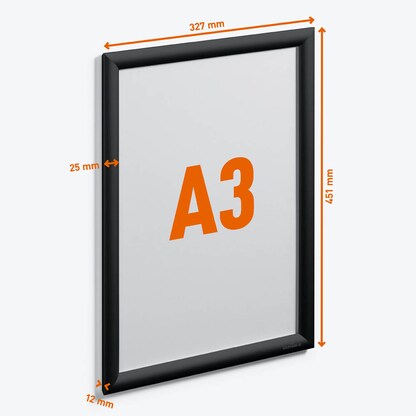 Artikelbild 2 für DURABLE Klapprahmen schwarz 32,7 x 45,1 cm, 1 St., Artikelnummer 574758