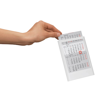 Artikelbild 4 für Tischkalender Einsteckkalender 2026/2027 weiß, 1 St., Artikelnummer 547879