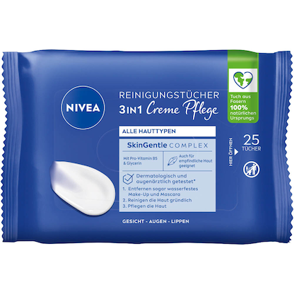 Artikelbild für NIVEA Feuchttücher 3IN1 Creme Pflege weiß, 25 Tücher, Artikelnummer 579278