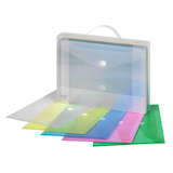 Artikelbild 1 für FolderSys Dokumententaschen DIN A4 farbsortiert glatt 0,20 mm, 25 St., Artikelnummer 641761