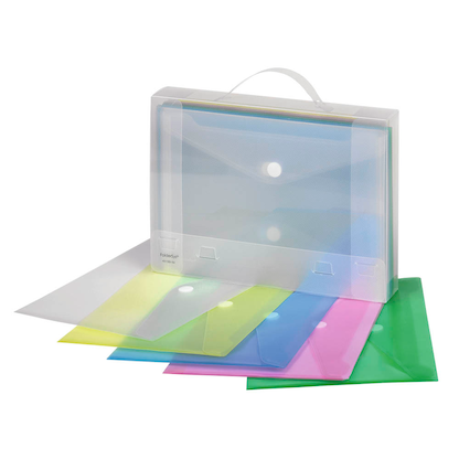 Artikelbild für FolderSys Dokumententaschen DIN A4 farbsortiert glatt 0,20 mm, 25 St., Artikelnummer 641761