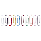 Artikelbild 1 für ALCO Büroklammern farbsortiert kunststoffüberzogen, 1.000 St., Artikelnummer 820819