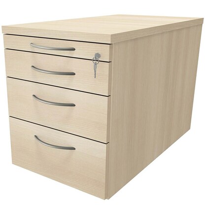 Artikelbild für fm fastline Rollcontainer akazie 4 Auszüge 43,6 x 80,0 x 52,0 cm, Artikelnummer 160327