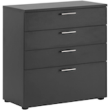 Artikelbild 1 für MÖBELPARTNER 1500 Schubladenschrank anthrazit 4 Schubladen 80,2 x 41,0 x 84,2 cm, 1 St., Artikelnummer 184091