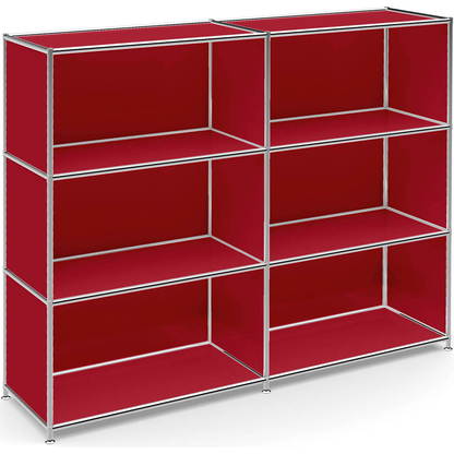 Artikelbild für viasit Aktenregal System4 rubinrot 152,9 x 40,4 x 118,2 cm, 1 St., Artikelnummer 501613