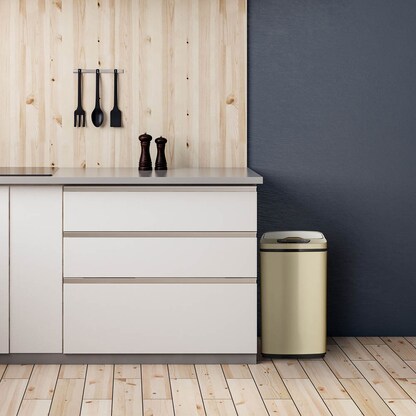 Artikelbild 6 für relaxdays Sensor Mülleimer 12,0 l gold, 1 St., Artikelnummer 521272