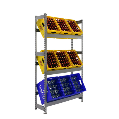 Artikelbild für Simonrack Getränkekistenregal KIT SIMONBOTTLE 3 GRIS 330100024181033 grau 100,0 x 30,0 x 180,0 cm, Artikelnummer 749691