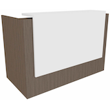 Artikelbild 1 für Quadrifoglio Empfangstheke gerade, eukalyptus, weiß 166,0 x 88,0 x 113,0 cm, Artikelnummer 780087