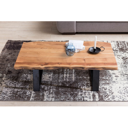 Artikelbild 6 für WOHNLING Couchtisch rechteckig Massivholz akazie 115,0 x 60,0 x 40,0 cm, 1 St., Artikelnummer 905627