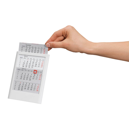 Artikelbild 5 für Tischkalender Einsteckkalender 2026/2027 weiß, 1 St., Artikelnummer 547879