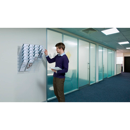 Artikelbild 3 für DURABLE Wandprospekthalter FLEXIBOXX transparent DIN A4 hoch 6 Fächern 24,0 x 13,5 x 69,0 cm, 1 St., Artikelnummer 350132