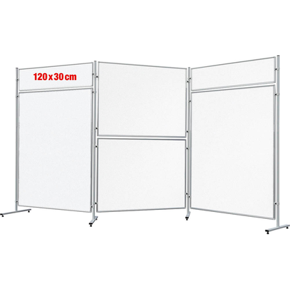 Artikelbild für FRANKEN Trennwand ECO, doppelseitig EL-UTS30, weiß 120,0 x 30,0 cm, 1 St., Artikelnummer 570679