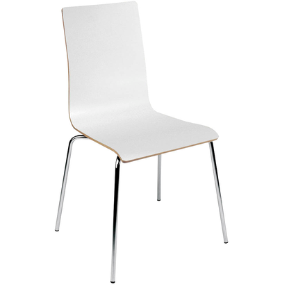 Artikelbild 2 für Nowy Styl Schalenstühle Cafe VII weiß Holz, 4 St., Artikelnummer 473823