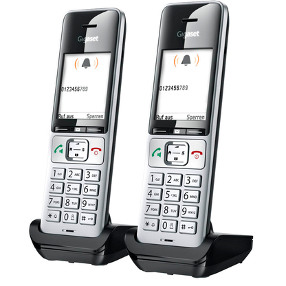 Artikelbild 3 für Gigaset COMFORT 500HX duo Zusatz-Mobilteile schwarz-silber, 2 St., Artikelnummer 719033