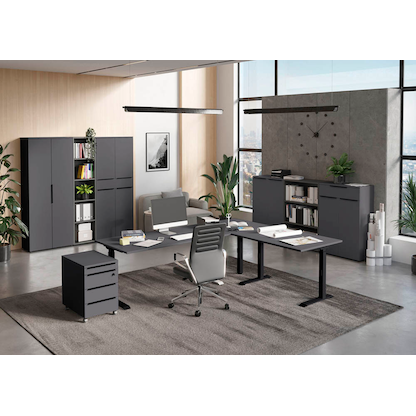 Artikelbild 9 für GERMANIA Aktenregal Mailand grafit 80,0 x 40,0 x 197,0 cm, 1 St., Artikelnummer 136529