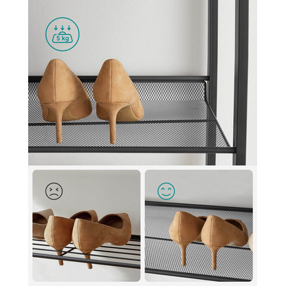 Artikelbild 9 für SONGMICS Schuhregal schwarz 92,5 x 30,7 x 163,5 cm, 1 St., Artikelnummer 262008