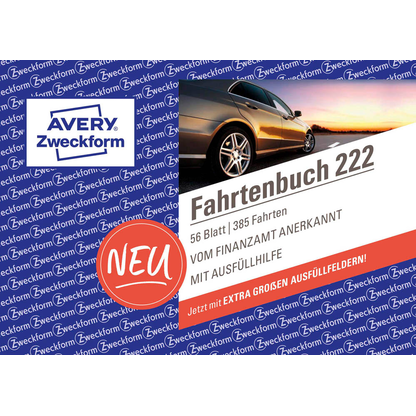 Artikelbild 2 für AVERY Zweckform Fahrtenbuch, Pkw mit Kraftstoffverbrauch Formularbuch 222, 1 St., Artikelnummer 167031