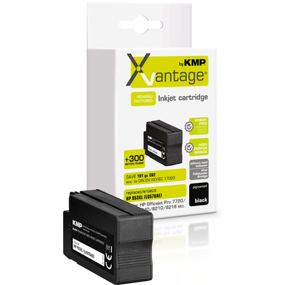 Artikelbild für KMP XVantage® schwarz pigmentiert Druckerpatrone kompatibel zu HP 953XL (L0S70AE), Artikelnummer 347809