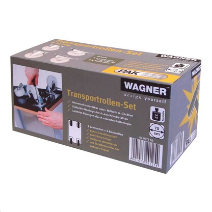 Artikelbild 2 für WAGNER® design yourself Transportgeräte-Lenkrolle MM 0075 weiß, Artikelnummer 420016