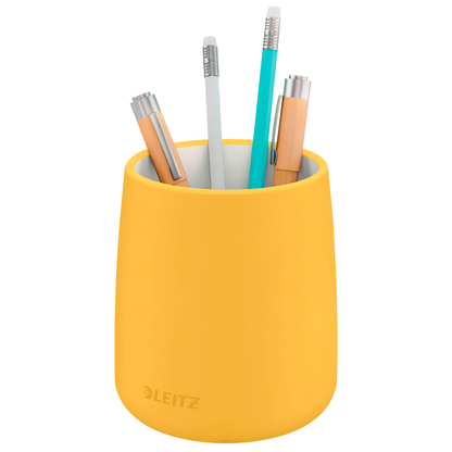 Artikelbild für LEITZ Stiftehalter Cosy gelb Keramik 8,7 x 8,7 x 10,8 cm, Artikelnummer 651921
