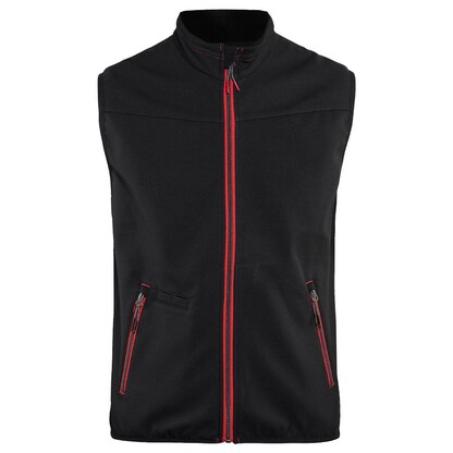 Artikelbild für BLAKLÄDER® unisex Softshellweste 3850 schwarz, rot Größe XL, Artikelnummer 723559