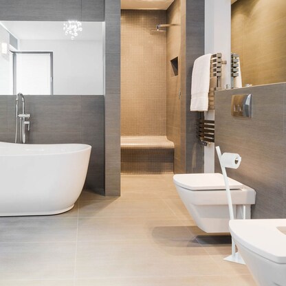 Artikelbild 3 für relaxdays WC-Garnitur weiß Metall, 1 St., Artikelnummer 361347