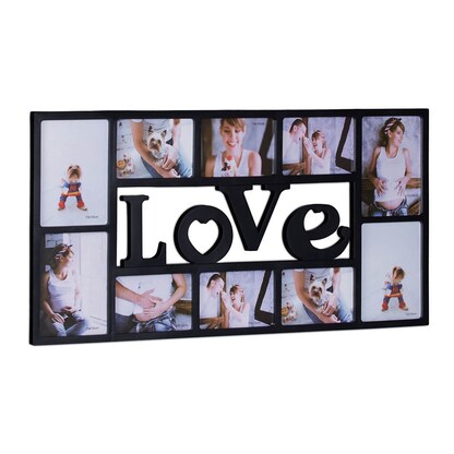 Artikelbild für relaxdays Collage-Bilderrahmen LOVE schwarz 72,0 x 36,5 cm, 1 St., Artikelnummer 522305