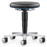 Artikelbild 1 für bimos Arbeitshocker Medical blau, schwarz Kunstleder, 1 St., Artikelnummer 424099