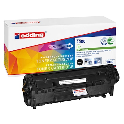 Artikelbild für edding EDD-2000 schwarz Toner kompatibel zu HP 12A (Q2612A), Artikelnummer 167262