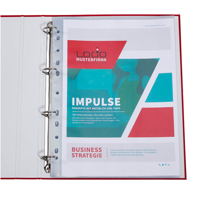 Artikelbild 3 für DURABLE Prospekthüllen PREMIUM Recycling DIN A4 transparent genarbt 0,08 mm, 100 St., Artikelnummer 574737