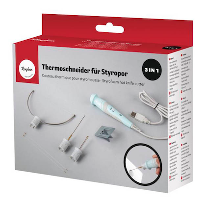 Artikelbild 3 für Rayher Styroporschneider weiß 3 in 1, 1 Set, Artikelnummer 686762