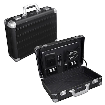 Artikelbild für ALUMAXX Aktenkoffer VENTURE Aluminium schwarz 45,5 x 13,5 x 33,5 cm, Artikelnummer 241188