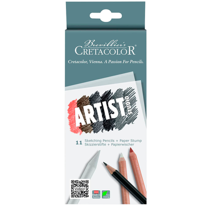 Artikelbild für Brevillier's CRETACOLOR Cretacolor STUDIO Drawing 101 Malset farbsortiert, 1 Set, Artikelnummer 379634