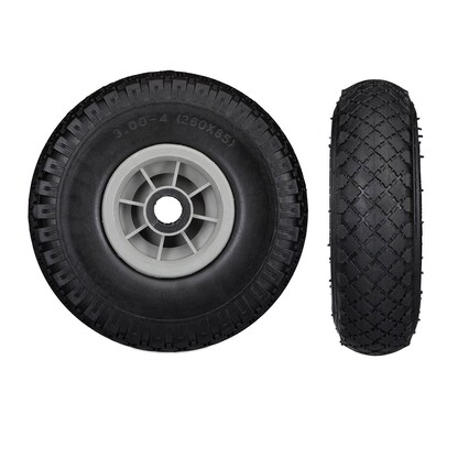 Artikelbild 3 für relaxdays Sackkarrenräder luftbereift schwarz, grau Kunststoff Felgen, Achse 2,5 cm, Artikelnummer 452163