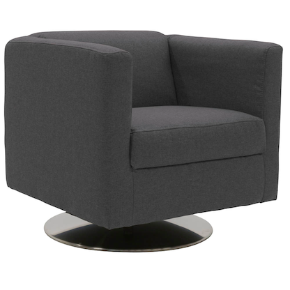 Artikelbild 2 für DOMO Collection Sessel BOB grau silber Stoff 72,0 cm 75,0 cm, 1 St., Artikelnummer 764714