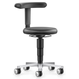 Artikelbild 1 für bimos Arbeitshocker Medical grau, schwarz Kunstleder, 1 St., Artikelnummer 424079