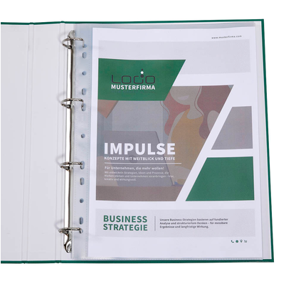 Artikelbild 3 für DURABLE Prospekthüllen PREMIUM Recycling DIN A4 transparent genarbt 0,08 mm, 40 St., Artikelnummer 574768