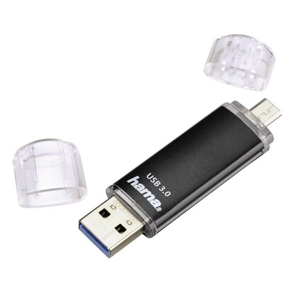 Artikelbild für hama USB-Stick Laeta Twin schwarz 128 GB, 1 St., Artikelnummer 196530