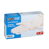 Artikelbild 1 für HYGOSTAR unisex Einmalhandschuhe SAFE PREMIUM weiß Größe S, 100 St., Artikelnummer 597906