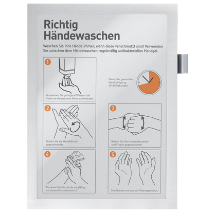 Artikelbild für DURABLE Magnetrahmen selbstklebend DURAFRAME NOTE silber A4, 1 St., Artikelnummer 371361