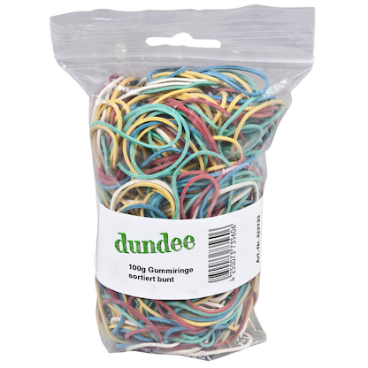 Artikelbild 2 für dundee Gummiringe farbsortiert 100,0 g, Artikelnummer 422133