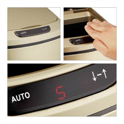 Artikelbild 8 für relaxdays Sensor Mülleimer 12,0 l gold, 1 St., Artikelnummer 521272