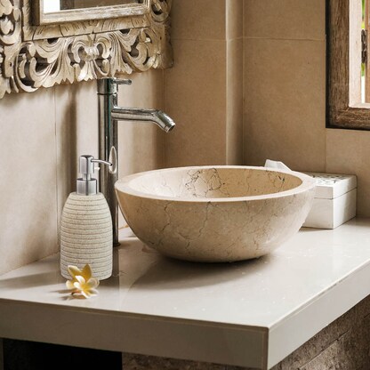 Artikelbild 2 für relaxdays Seifenspender 10031053_778 beige Polyresin 300,0 ml, 1 St., Artikelnummer 644561