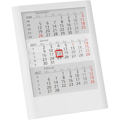 Artikelbild 2 für Tischkalender Einsteckkalender 2026/2027 weiß, 1 St., Artikelnummer 547879
