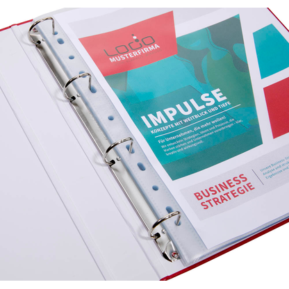 Artikelbild 4 für DURABLE Prospekthüllen PREMIUM Recycling DIN A4 transparent genarbt 0,08 mm, 100 St., Artikelnummer 574737