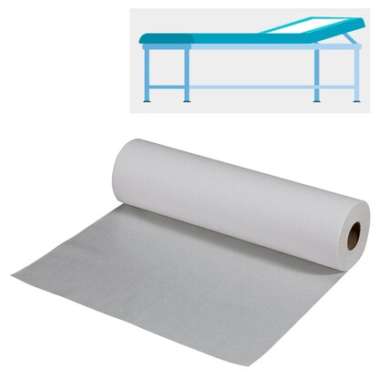 Artikelbild für Meditrade® Ärztekrepp ROLLICEL® 1-lagig weiß 39,0 cm x 50,0 m, 6 Rollen, Artikelnummer 565877
