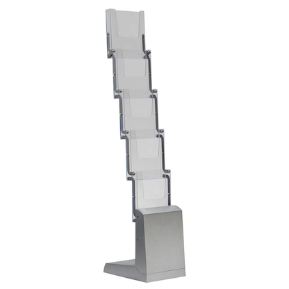 Artikelbild 3 für update displays Prospektständer silber DIN A4 5 Fächer 25,8 x 34,3 x 135,5 cm, 1 St., Artikelnummer 287957