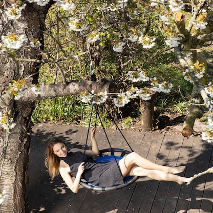 Artikelbild 4 für relaxdays Nestschaukel rot 80,0 cm, Artikelnummer 445524